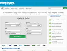 Tablet Screenshot of es.elephantcarhire.net