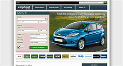 Desktop Screenshot of elephantcarhire.co.uk