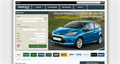 Desktop Screenshot of elephantcarhire.se